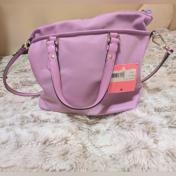 Kate Spade Crossbody Tote - Small Taylor Tote Canvas - Lavendar - NWT - Picture 4 of 8